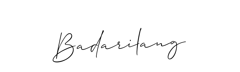 if you are searching for the best signature style for your name Badarilang. so please give up your signature search. here we have designed multiple signature styles  using Allison_Script. Badarilang signature style 2 images and pictures png