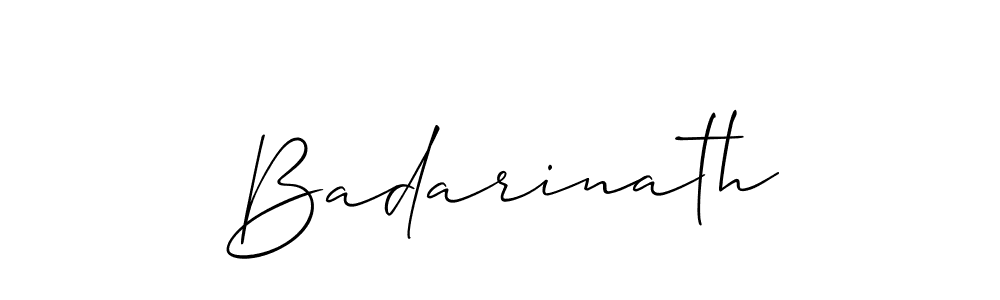 Best and Professional Signature Style for Badarinath. Allison_Script Best Signature Style Collection. Badarinath signature style 2 images and pictures png