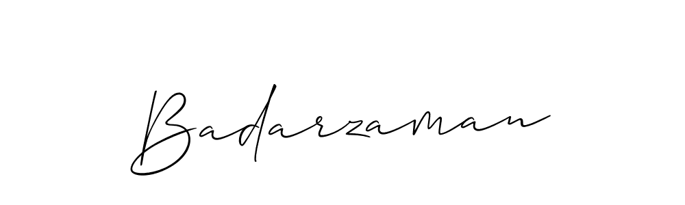Badarzaman stylish signature style. Best Handwritten Sign (Allison_Script) for my name. Handwritten Signature Collection Ideas for my name Badarzaman. Badarzaman signature style 2 images and pictures png