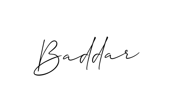 The best way (Allison_Script) to make a short signature is to pick only two or three words in your name. The name Baddar include a total of six letters. For converting this name. Baddar signature style 2 images and pictures png