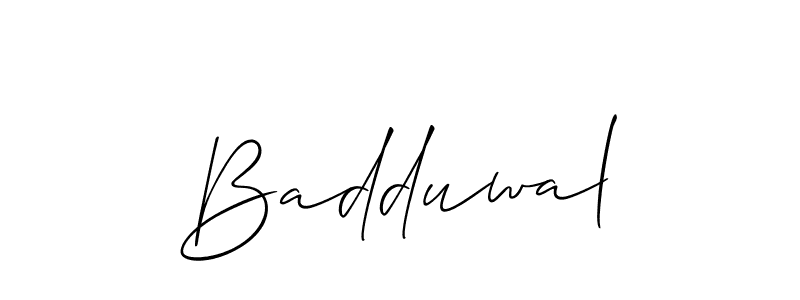 Best and Professional Signature Style for Badduwal. Allison_Script Best Signature Style Collection. Badduwal signature style 2 images and pictures png