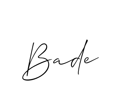 Also You can easily find your signature by using the search form. We will create Bade name handwritten signature images for you free of cost using Allison_Script sign style. Bade signature style 2 images and pictures png