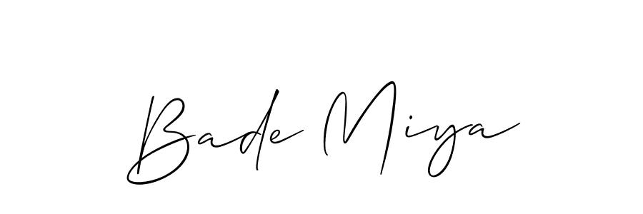 Make a beautiful signature design for name Bade Miya. Use this online signature maker to create a handwritten signature for free. Bade Miya signature style 2 images and pictures png