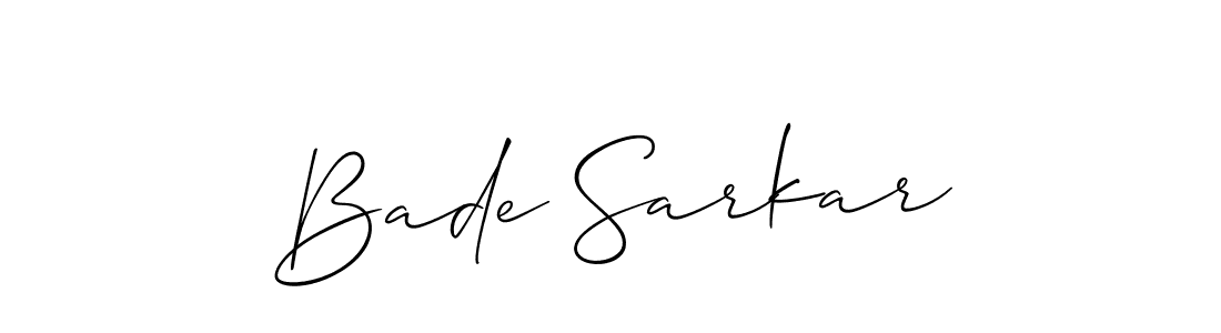 You can use this online signature creator to create a handwritten signature for the name Bade Sarkar. This is the best online autograph maker. Bade Sarkar signature style 2 images and pictures png