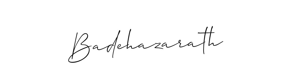 Best and Professional Signature Style for Badehazarath. Allison_Script Best Signature Style Collection. Badehazarath signature style 2 images and pictures png