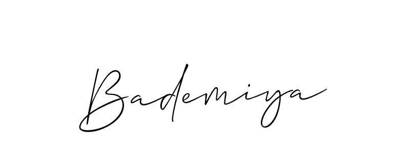 You can use this online signature creator to create a handwritten signature for the name Bademiya. This is the best online autograph maker. Bademiya signature style 2 images and pictures png