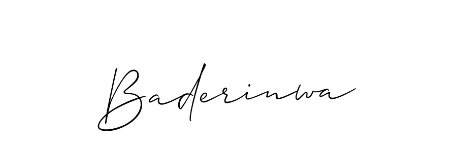 How to make Baderinwa name signature. Use Allison_Script style for creating short signs online. This is the latest handwritten sign. Baderinwa signature style 2 images and pictures png