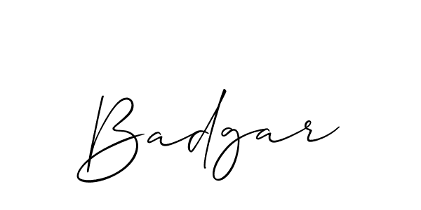 Badgar stylish signature style. Best Handwritten Sign (Allison_Script) for my name. Handwritten Signature Collection Ideas for my name Badgar. Badgar signature style 2 images and pictures png
