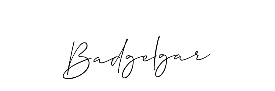 Design your own signature with our free online signature maker. With this signature software, you can create a handwritten (Allison_Script) signature for name Badgelgar. Badgelgar signature style 2 images and pictures png