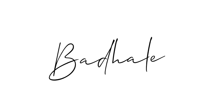 Allison_Script is a professional signature style that is perfect for those who want to add a touch of class to their signature. It is also a great choice for those who want to make their signature more unique. Get Badhale name to fancy signature for free. Badhale signature style 2 images and pictures png