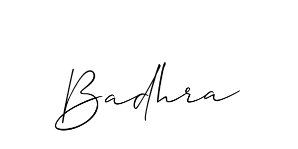 Make a beautiful signature design for name Badhra. Use this online signature maker to create a handwritten signature for free. Badhra signature style 2 images and pictures png