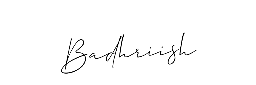 Make a short Badhriish signature style. Manage your documents anywhere anytime using Allison_Script. Create and add eSignatures, submit forms, share and send files easily. Badhriish signature style 2 images and pictures png