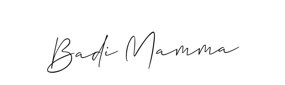 See photos of Badi Mamma official signature by Spectra . Check more albums & portfolios. Read reviews & check more about Allison_Script font. Badi Mamma signature style 2 images and pictures png