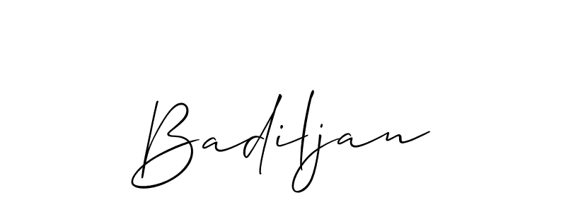 Best and Professional Signature Style for Badiljan. Allison_Script Best Signature Style Collection. Badiljan signature style 2 images and pictures png