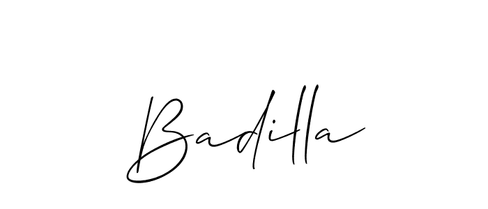 How to make Badilla name signature. Use Allison_Script style for creating short signs online. This is the latest handwritten sign. Badilla signature style 2 images and pictures png