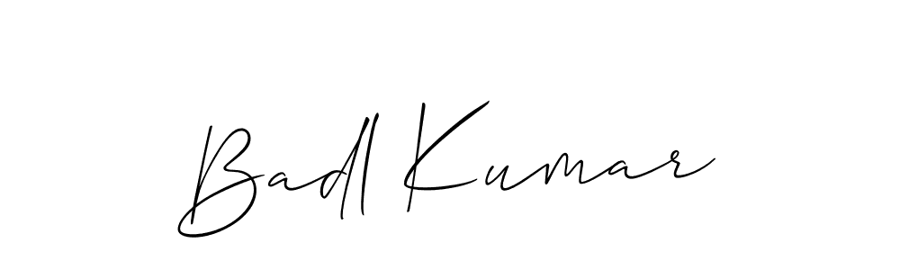 Also we have Badl Kumar name is the best signature style. Create professional handwritten signature collection using Allison_Script autograph style. Badl Kumar signature style 2 images and pictures png