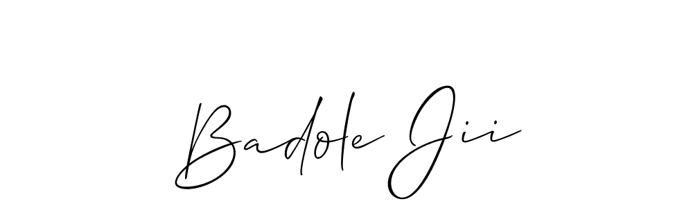 This is the best signature style for the Badole Jii name. Also you like these signature font (Allison_Script). Mix name signature. Badole Jii signature style 2 images and pictures png
