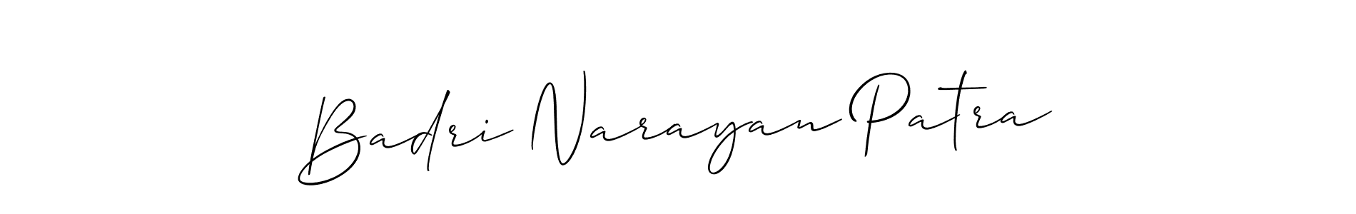 Badri Narayan Patra stylish signature style. Best Handwritten Sign (Allison_Script) for my name. Handwritten Signature Collection Ideas for my name Badri Narayan Patra. Badri Narayan Patra signature style 2 images and pictures png