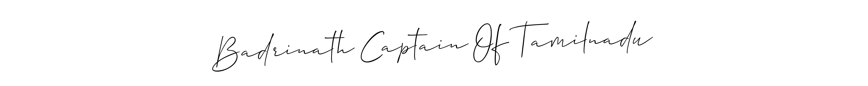 Once you've used our free online signature maker to create your best signature Allison_Script style, it's time to enjoy all of the benefits that Badrinath Captain Of Tamilnadu name signing documents. Badrinath Captain Of Tamilnadu signature style 2 images and pictures png