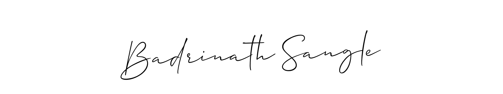 See photos of Badrinath Sangle official signature by Spectra . Check more albums & portfolios. Read reviews & check more about Allison_Script font. Badrinath Sangle signature style 2 images and pictures png