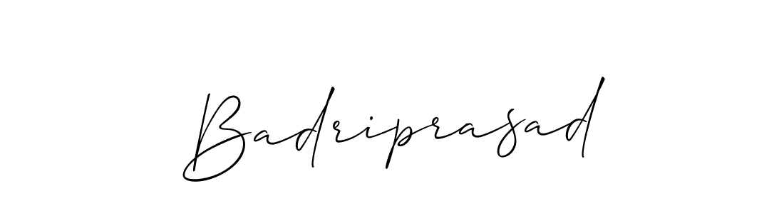 How to Draw Badriprasad signature style? Allison_Script is a latest design signature styles for name Badriprasad. Badriprasad signature style 2 images and pictures png
