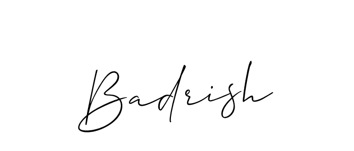 It looks lik you need a new signature style for name Badrish. Design unique handwritten (Allison_Script) signature with our free signature maker in just a few clicks. Badrish signature style 2 images and pictures png