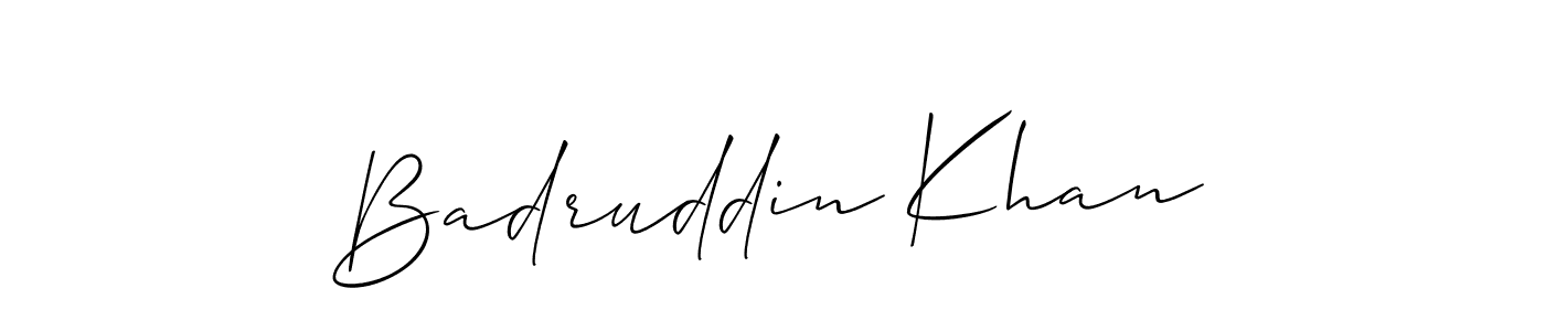 Create a beautiful signature design for name Badruddin Khan. With this signature (Allison_Script) fonts, you can make a handwritten signature for free. Badruddin Khan signature style 2 images and pictures png