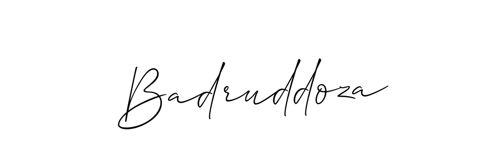 Use a signature maker to create a handwritten signature online. With this signature software, you can design (Allison_Script) your own signature for name Badruddoza. Badruddoza signature style 2 images and pictures png