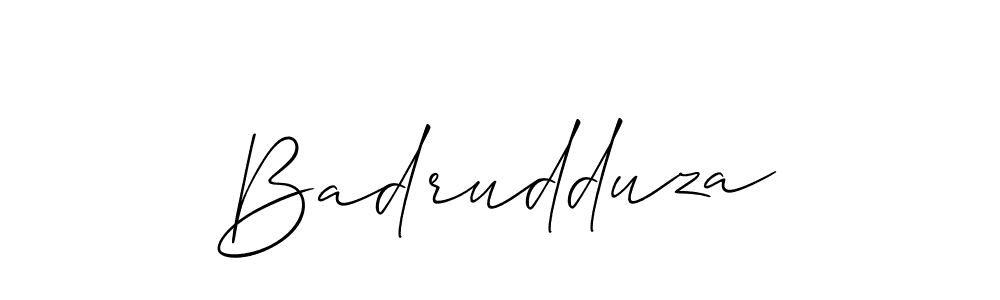 Create a beautiful signature design for name Badrudduza. With this signature (Allison_Script) fonts, you can make a handwritten signature for free. Badrudduza signature style 2 images and pictures png