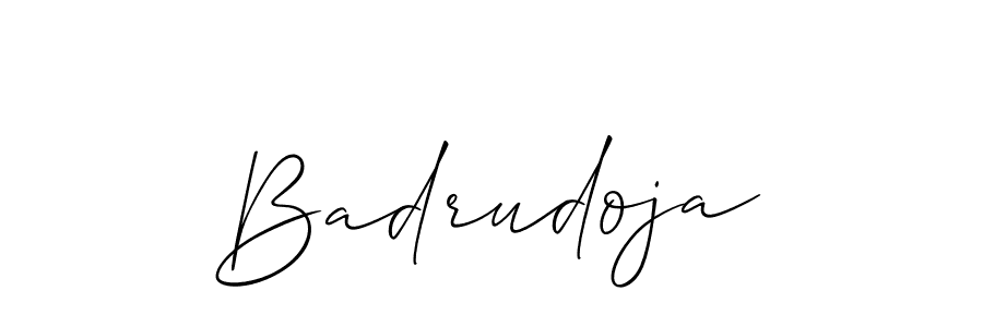 Design your own signature with our free online signature maker. With this signature software, you can create a handwritten (Allison_Script) signature for name Badrudoja. Badrudoja signature style 2 images and pictures png