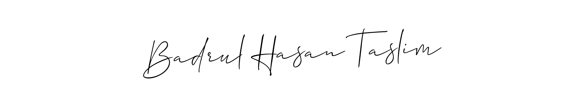 Also we have Badrul Hasan Taslim name is the best signature style. Create professional handwritten signature collection using Allison_Script autograph style. Badrul Hasan Taslim signature style 2 images and pictures png