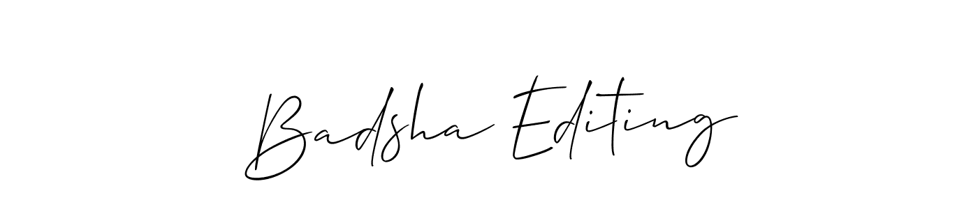 Similarly Allison_Script is the best handwritten signature design. Signature creator online .You can use it as an online autograph creator for name Badsha Editing. Badsha Editing signature style 2 images and pictures png