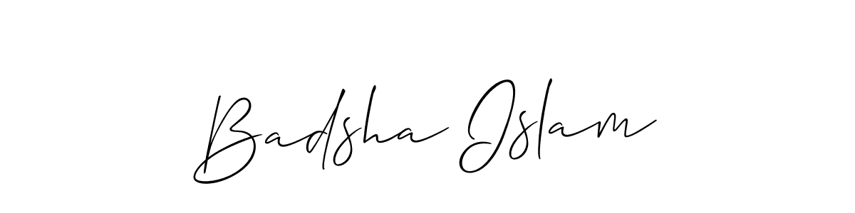 Also You can easily find your signature by using the search form. We will create Badsha Islam name handwritten signature images for you free of cost using Allison_Script sign style. Badsha Islam signature style 2 images and pictures png