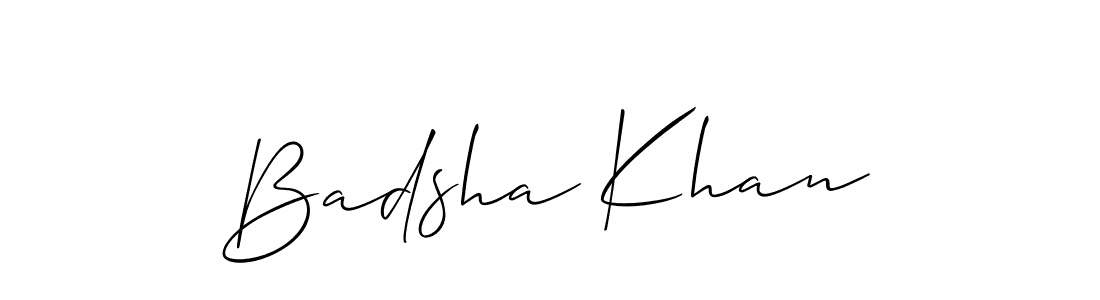 Use a signature maker to create a handwritten signature online. With this signature software, you can design (Allison_Script) your own signature for name Badsha Khan. Badsha Khan signature style 2 images and pictures png