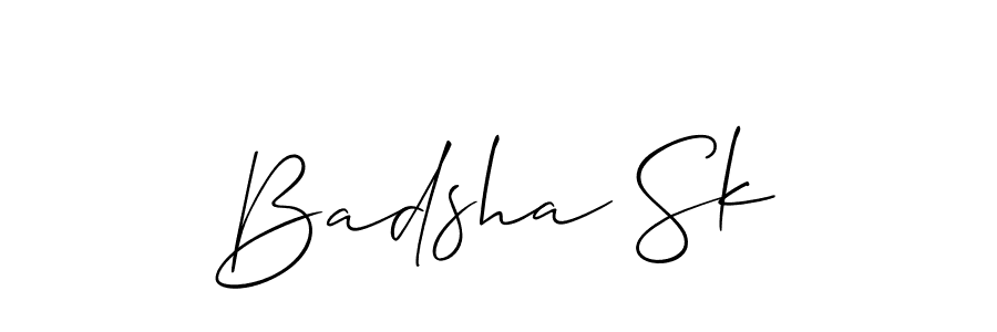 Also we have Badsha Sk name is the best signature style. Create professional handwritten signature collection using Allison_Script autograph style. Badsha Sk signature style 2 images and pictures png