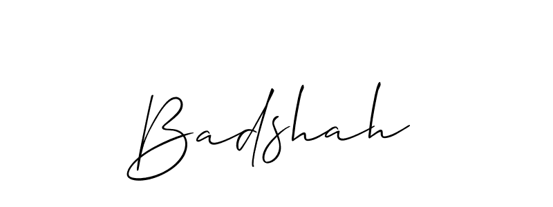 Design your own signature with our free online signature maker. With this signature software, you can create a handwritten (Allison_Script) signature for name Badshah . Badshah  signature style 2 images and pictures png
