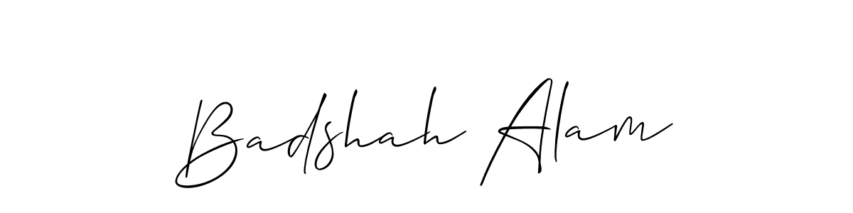 You should practise on your own different ways (Allison_Script) to write your name (Badshah Alam) in signature. don't let someone else do it for you. Badshah Alam signature style 2 images and pictures png