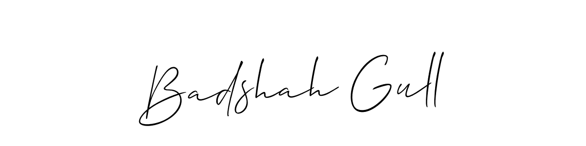 Design your own signature with our free online signature maker. With this signature software, you can create a handwritten (Allison_Script) signature for name Badshah Gull. Badshah Gull signature style 2 images and pictures png