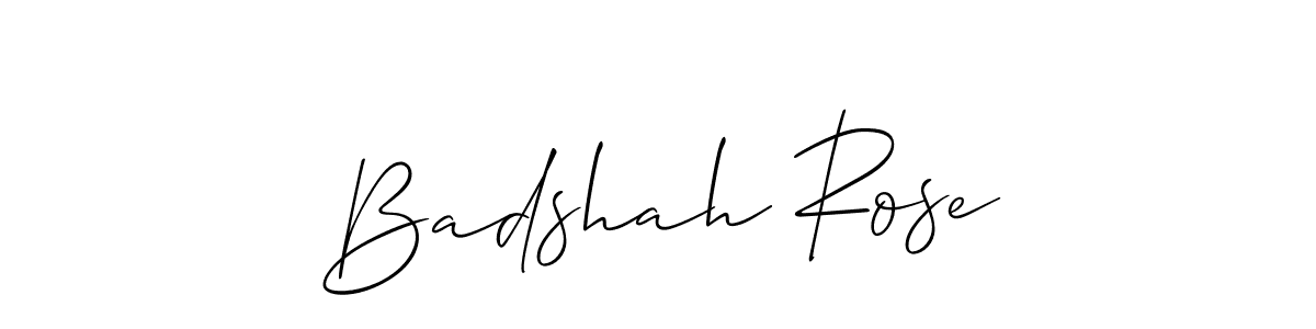 Make a short Badshah Rose signature style. Manage your documents anywhere anytime using Allison_Script. Create and add eSignatures, submit forms, share and send files easily. Badshah Rose signature style 2 images and pictures png