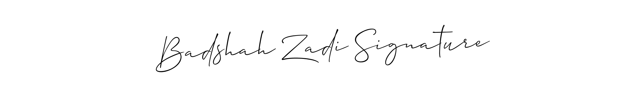 Create a beautiful signature design for name Badshah Zadi Signature. With this signature (Allison_Script) fonts, you can make a handwritten signature for free. Badshah Zadi Signature signature style 2 images and pictures png