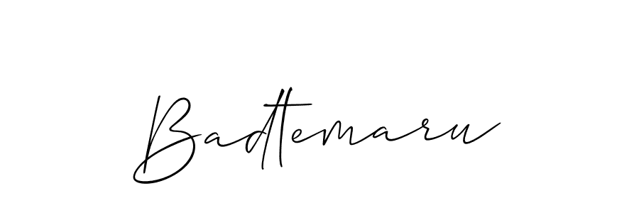 if you are searching for the best signature style for your name Badtemaru. so please give up your signature search. here we have designed multiple signature styles  using Allison_Script. Badtemaru signature style 2 images and pictures png