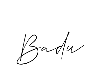 Make a short Badu signature style. Manage your documents anywhere anytime using Allison_Script. Create and add eSignatures, submit forms, share and send files easily. Badu signature style 2 images and pictures png