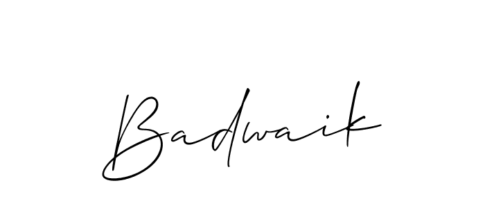Similarly Allison_Script is the best handwritten signature design. Signature creator online .You can use it as an online autograph creator for name Badwaik. Badwaik signature style 2 images and pictures png