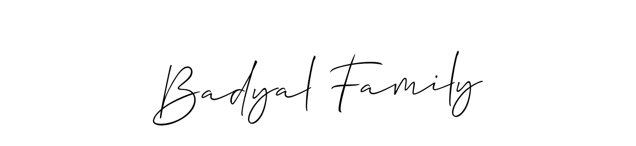 Check out images of Autograph of Badyal Family name. Actor Badyal Family Signature Style. Allison_Script is a professional sign style online. Badyal Family signature style 2 images and pictures png
