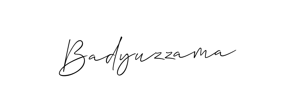 if you are searching for the best signature style for your name Badyuzzama. so please give up your signature search. here we have designed multiple signature styles  using Allison_Script. Badyuzzama signature style 2 images and pictures png