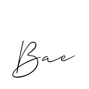 Create a beautiful signature design for name Bae. With this signature (Allison_Script) fonts, you can make a handwritten signature for free. Bae signature style 2 images and pictures png