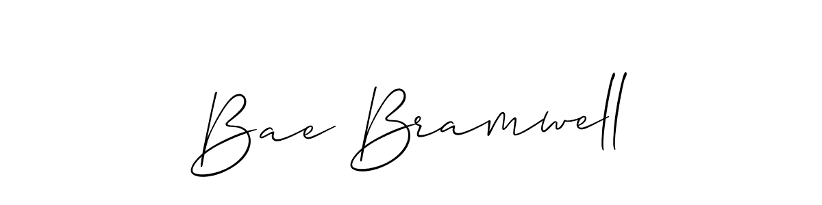 It looks lik you need a new signature style for name Bae Bramwell. Design unique handwritten (Allison_Script) signature with our free signature maker in just a few clicks. Bae Bramwell signature style 2 images and pictures png