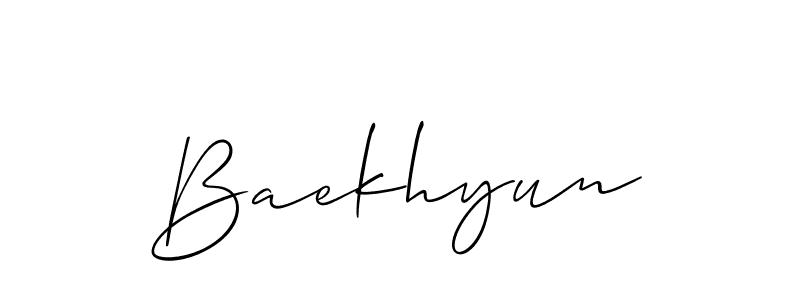 Make a short Baekhyun signature style. Manage your documents anywhere anytime using Allison_Script. Create and add eSignatures, submit forms, share and send files easily. Baekhyun signature style 2 images and pictures png