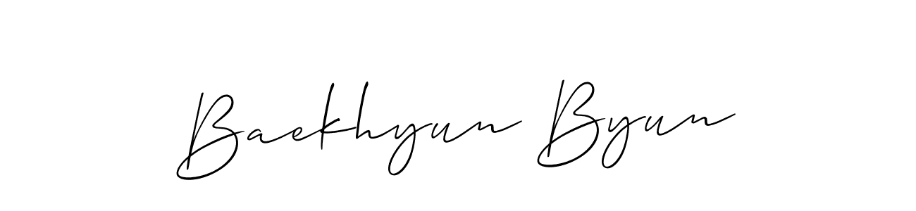Make a beautiful signature design for name Baekhyun Byun. Use this online signature maker to create a handwritten signature for free. Baekhyun Byun signature style 2 images and pictures png