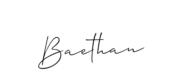 How to make Baethan name signature. Use Allison_Script style for creating short signs online. This is the latest handwritten sign. Baethan signature style 2 images and pictures png